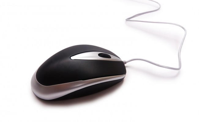 Computer mouse isolated on the white